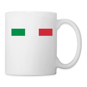 Italien Fahne - Tasse - Weiß - Rechts