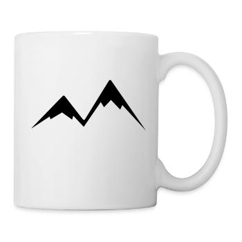 Einfache Berge - Tasse - Weiß - Rechts