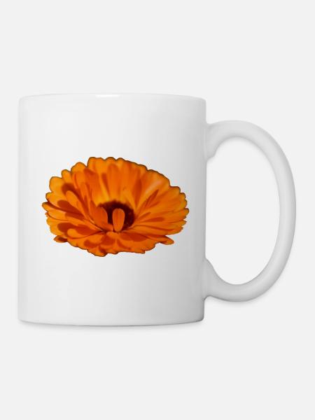 Ringelblume - Tasse - Weiß