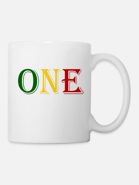 Eins - Tasse - Weiß