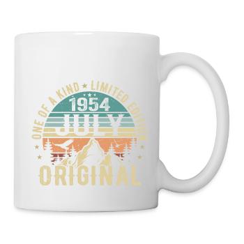 Anniversaire de juillet 1954 Cadeau d'anniversaire de juillet 1954 - Mug blanc - blanc - Droite