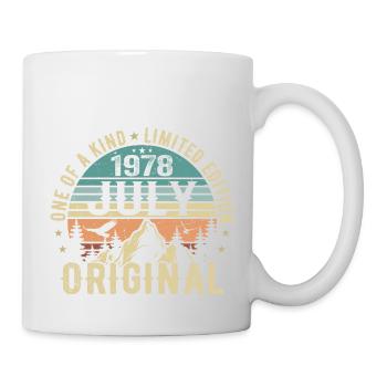 Anniversaire de juillet 1978 Cadeau d'anniversaire de juillet 1978 - Mug blanc - blanc - Droite