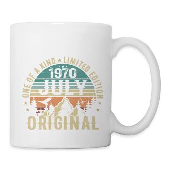Juli 1970 Geburtstag Juli 1970 Geburtstagsgeschenk - Tasse - Weiß - Rechts