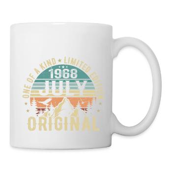 Anniversaire de juillet 1968 Cadeau d'anniversaire de juillet 1968 - Mug blanc - blanc - Droite