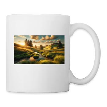 Landschaftsbild - Tasse - Weiß - Rechts