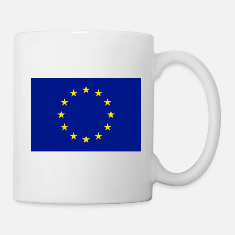 Drapeau européen - Mug blanc - blanc