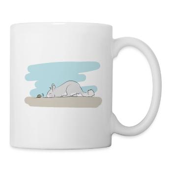 Illustriertes Design mit Viscacha - Tasse - Weiß - Rechts