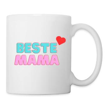 Art Motiv - Beste Mama Spruch - Tasse - Weiß - Rechts