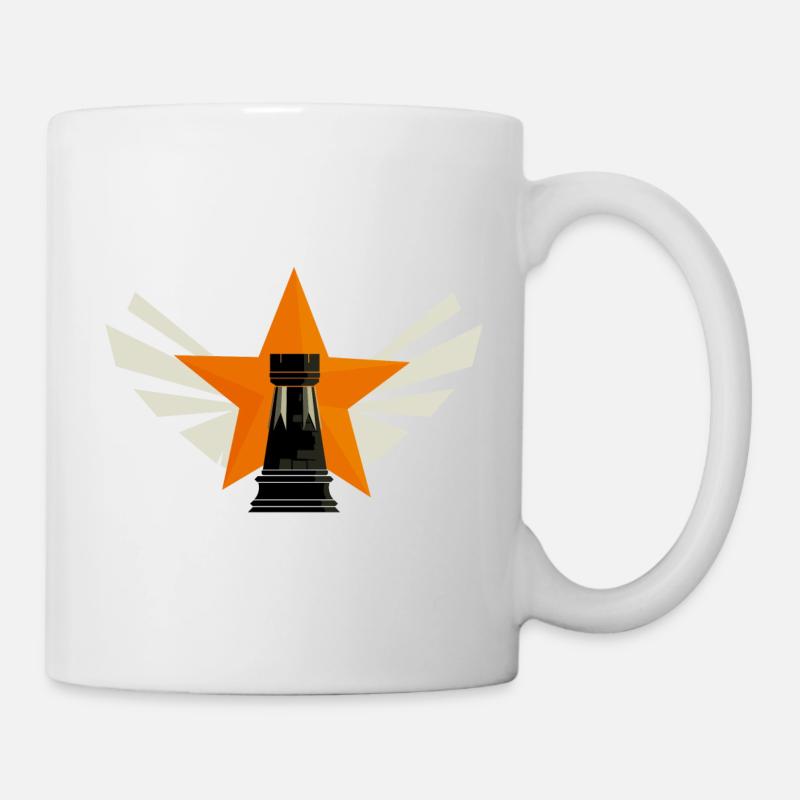 Chess rook - Tasse - Weiß