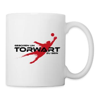 Torwart Spruch Geschenk - Tasse - Weiß - Rechts