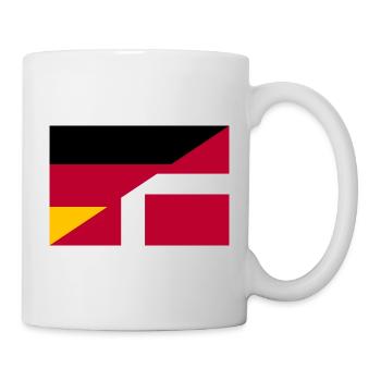 Allemagne Danemark Drapeau - Mug blanc - blanc - Droite