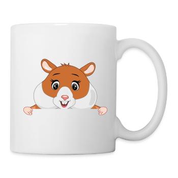 Bon hamster qui regarde - Mug blanc - blanc - Droite