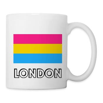 Pan Pride Flagge London - Tasse - Weiß - Rechts