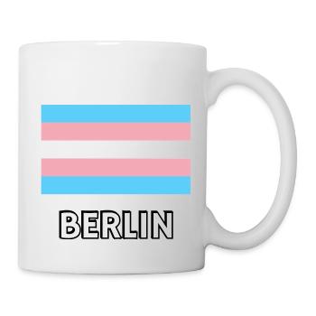 Trans Pride Flag Berlin - Mug - white - Right