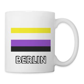 Non binary Pride Flag Berlin - Mug - white - Right