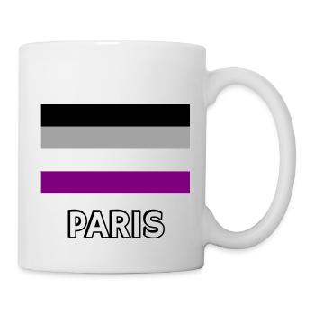 Asexualität Pride Flagge Paris - Tasse - Weiß - Rechts