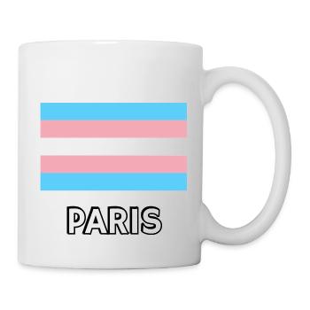 Trans Pride Flag Paris - Mug - white - Right