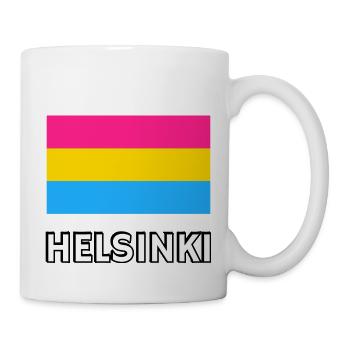 Pan Pride Flagge Helsinki - Tasse - Weiß - Rechts