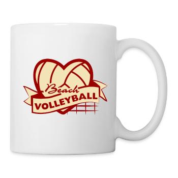 Heart Beach Volleyball - Mug - white - Right