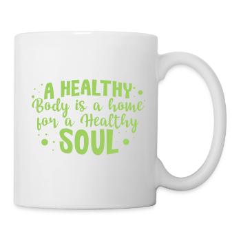 A Healthy Body is a Home - Mug - white - Right