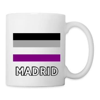 Asexualité Pride Drapeau Madrid - Mug blanc - blanc - Droite