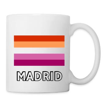 Lesbian Pride Flagge Madrid - Tasse - Weiß - Rechts