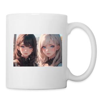 Anime Women Style Anime Lilou and Lucie Original - Mug - white - Right