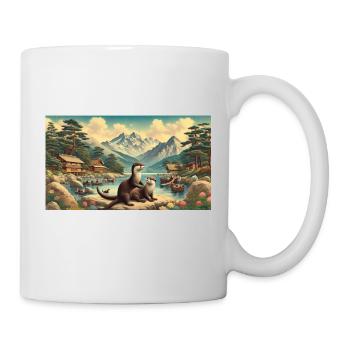 Das Paradies der Otter - Tasse - Weiß - Rechts