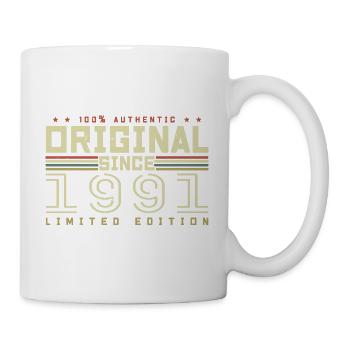 Original 1991 Geburtstagsgeschenk 1991 Retro 1991 - Tasse - Weiß - Rechts