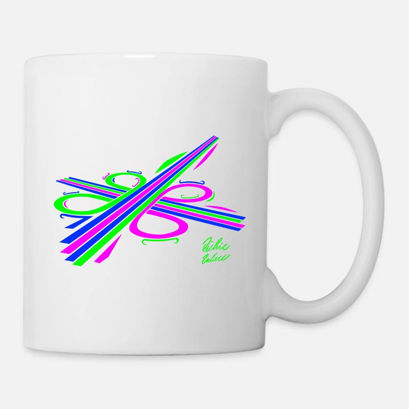 Aura-Stream 003 3-farbig - Tasse - Weiß