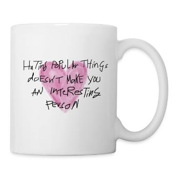 Handwriting Statement Heart - Mug - white - Right