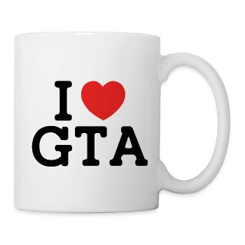 I love GTA - Tasse - Weiß - Rechts