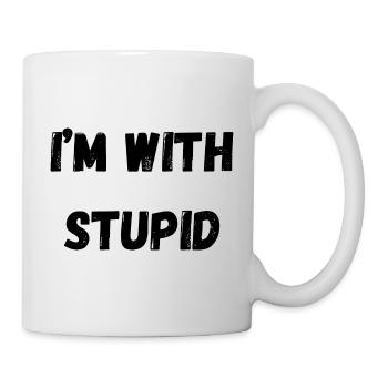 I'm with stupid - Mug - white - Right