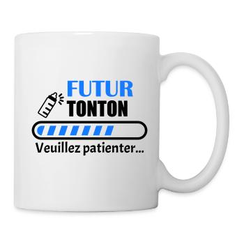 futur tonton, bientôt oncle,annonce grossesse - Mug blanc - blanc - Droite