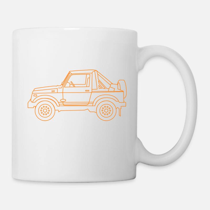 Orange 4X4 - Mug - white