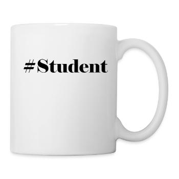 #Student Logo - Tasse - Weiß - Rechts