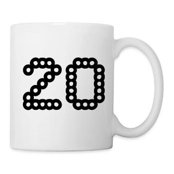 20. 20 YEARS. 20th ANNIVERSARY. 20 YEARS ANNIVERSARY. - Mug - white - Right