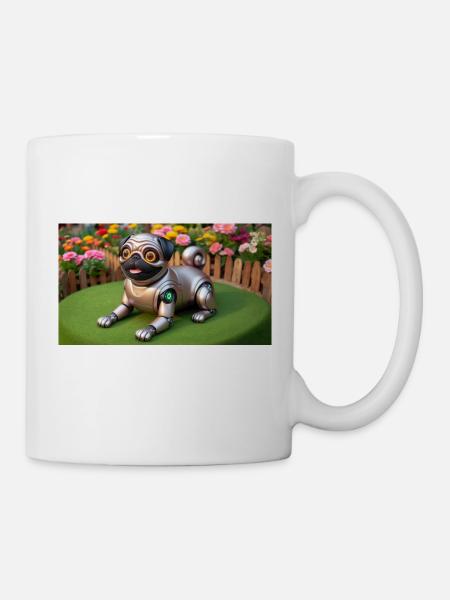 My robotic pug - Mug - white