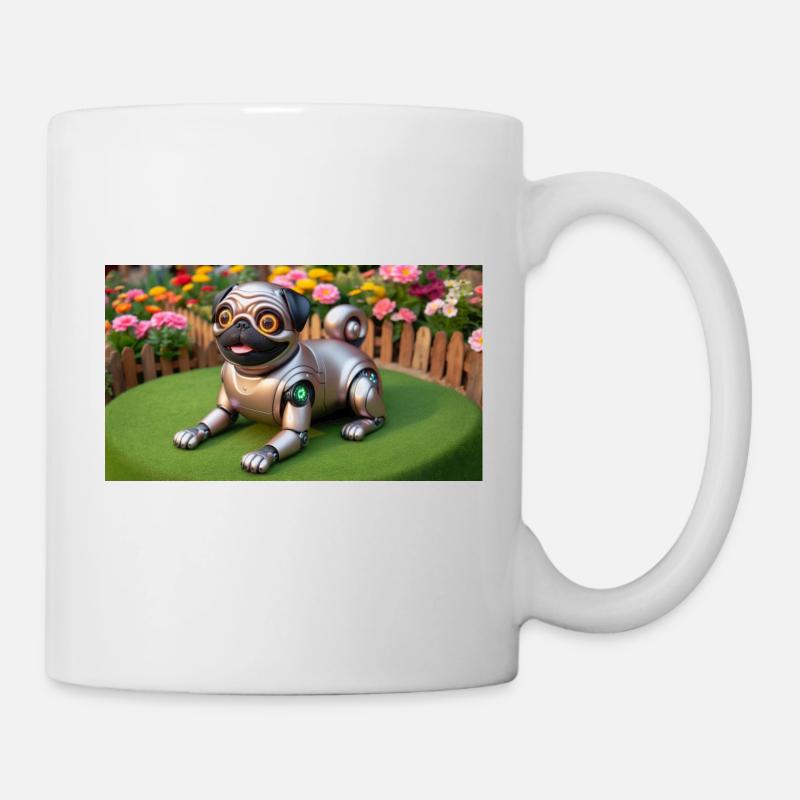 My robotic pug - Mug - white