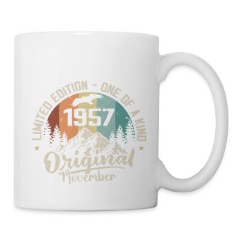 Original November 1957 Geburtstag November 1957 - Tasse - Weiß - Rechts