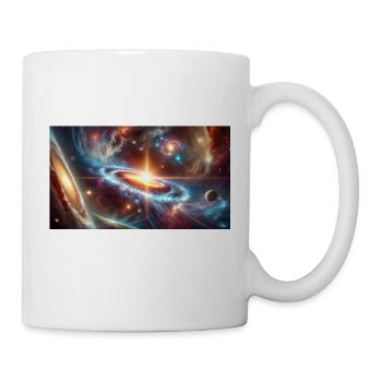 Quasar im Universum - Tasse - Weiß - Rechts