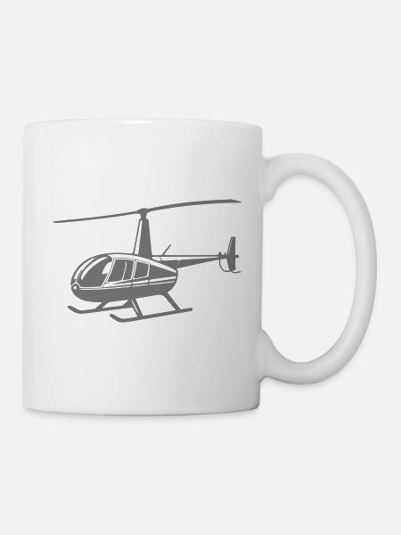 Hubschrauber - Tasse - Weiß