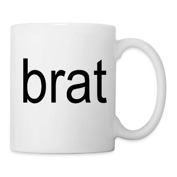 brat black text 5000 - Mug - white - Right