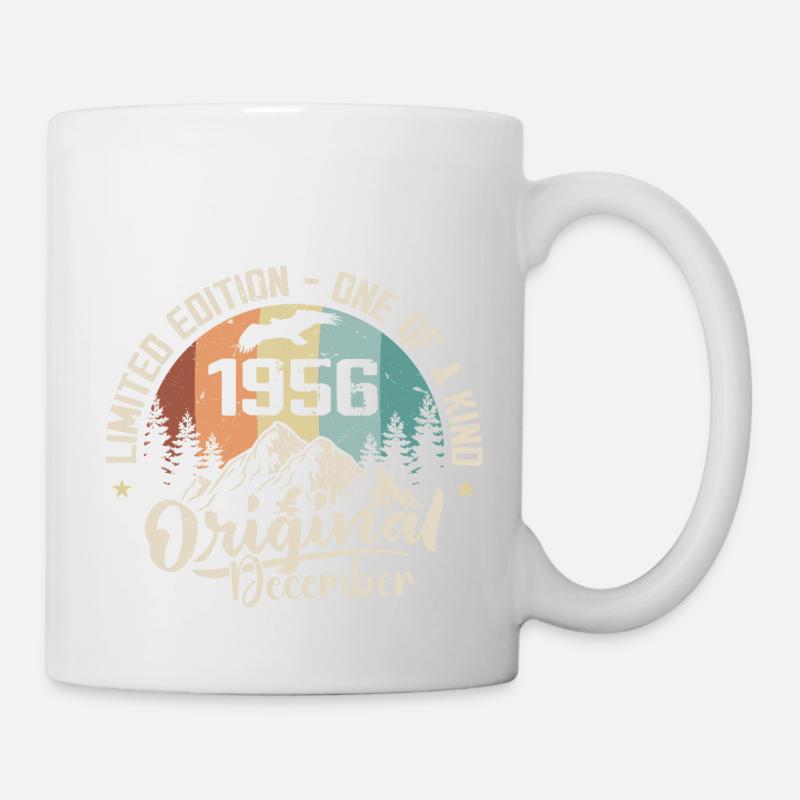 Dezember 1956 Geburtstag - Dezember 1956 Geschenk - Tasse - Weiß