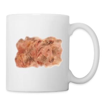 Fantasy horse. Watercolour horse. - Mug - white - Right