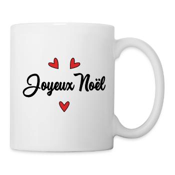 WEIHNACHTEN. FROHE WEIHNACHTEN. FROHE WEIHNACHTEN. NEUJAHRSTAG - Tasse - Weiß - Rechts