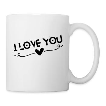 Je t’aime - Mug blanc - blanc - Droite