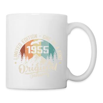 January 1955 Original 70 Year Anniversary Gift - Mug - white - Right