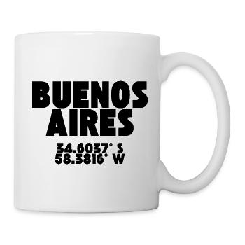 Buenos Aires - Design with coordinates - Mug - white - Right
