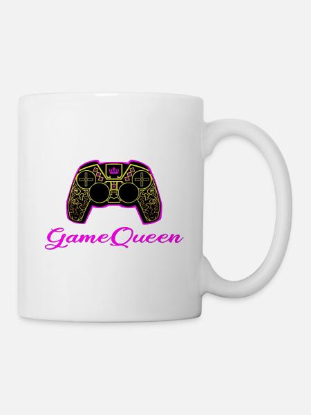 Game Queen zocken Controller - Tasse - Weiß